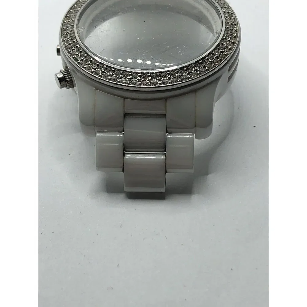 Michael Kors Watch Parts Case 40mm Partial Band White Ceramic Links 20mm GY359